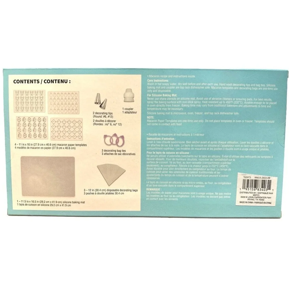 Macaron Kit - Bunny Carrot Macron Easter Baking Kit by Celebrate It - 14 Pcs